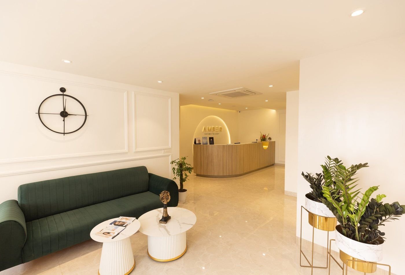 Clinic interior at Amber Cosmetology, Lucknow
