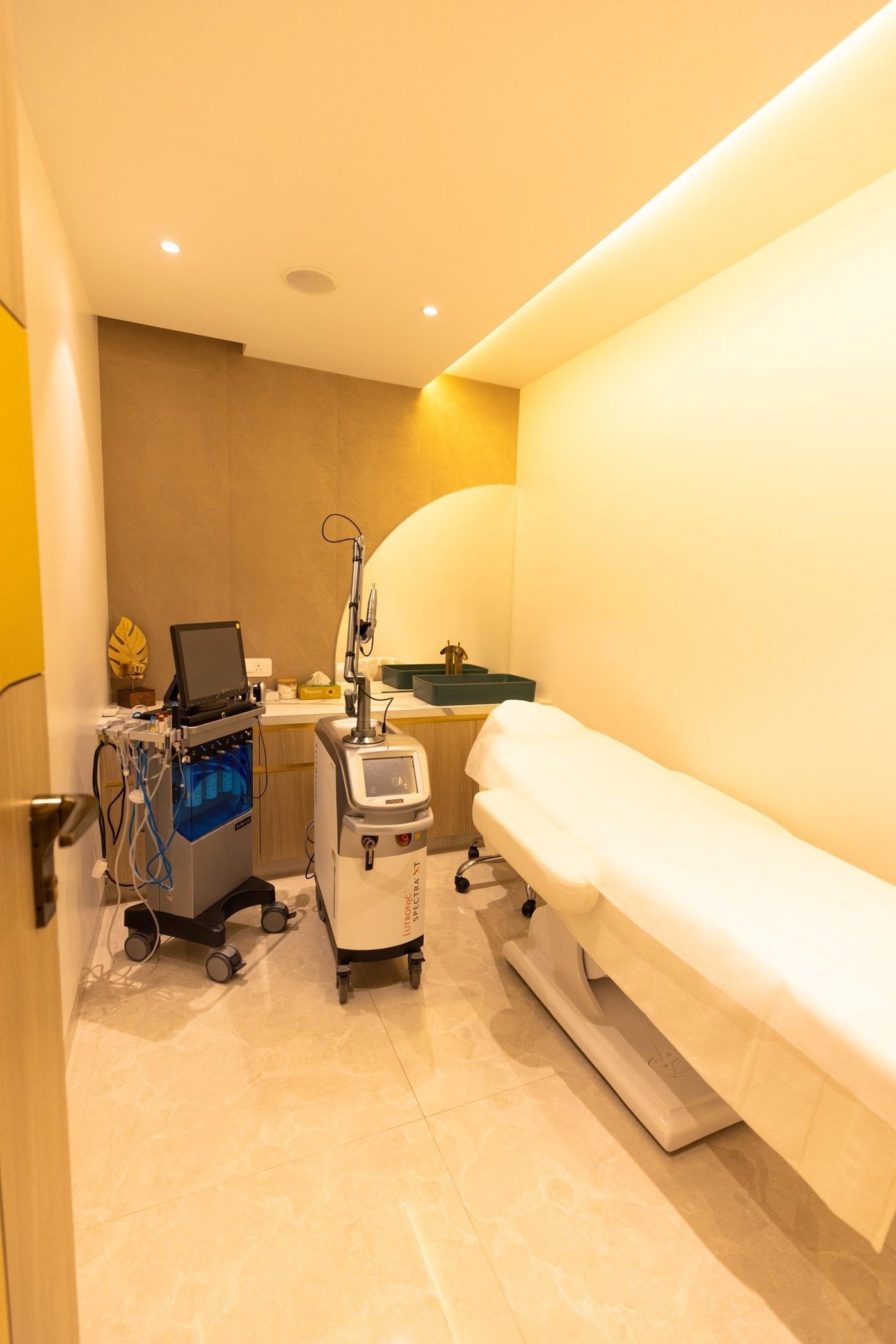 Treatment room at Amber Cosmetology Lucknow